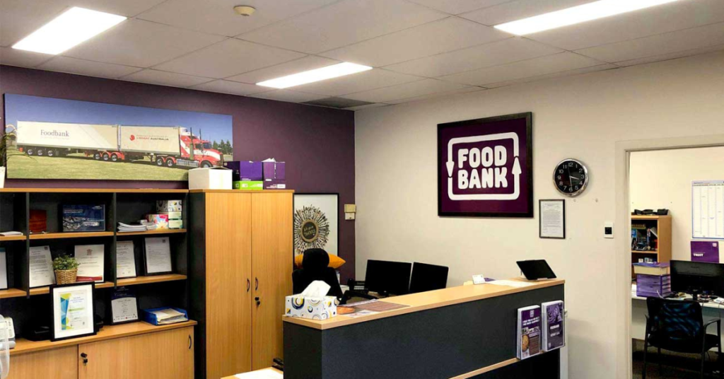 Foodbank - workplace consultancy by Austep Lighting 