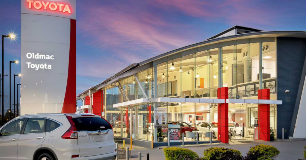 Toyota retailer - consulted by Austep Lighting for lighting and HVAC.