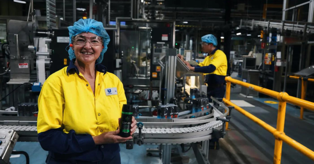 Unilever ANZ workers in factory