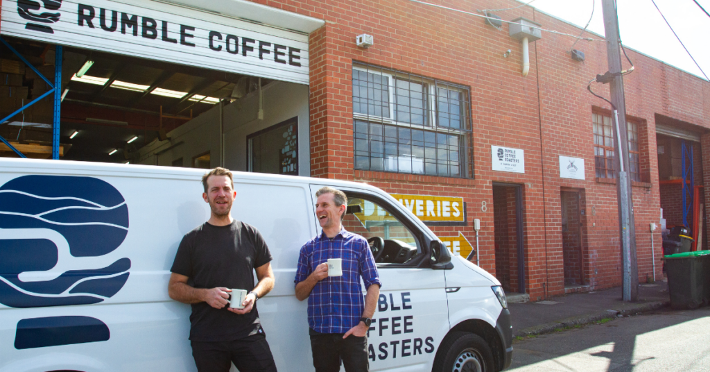 Rumble Coffee Roasters founders