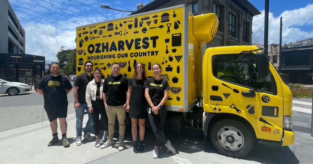 The MoneyMe team volunteering for OzHarvest