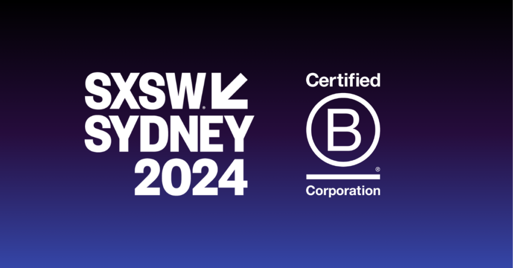 SXSW Sydney and B Corp logo Banner