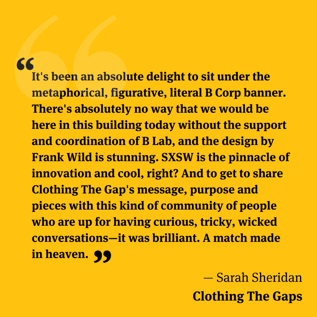 Quote from Clothing the gaps