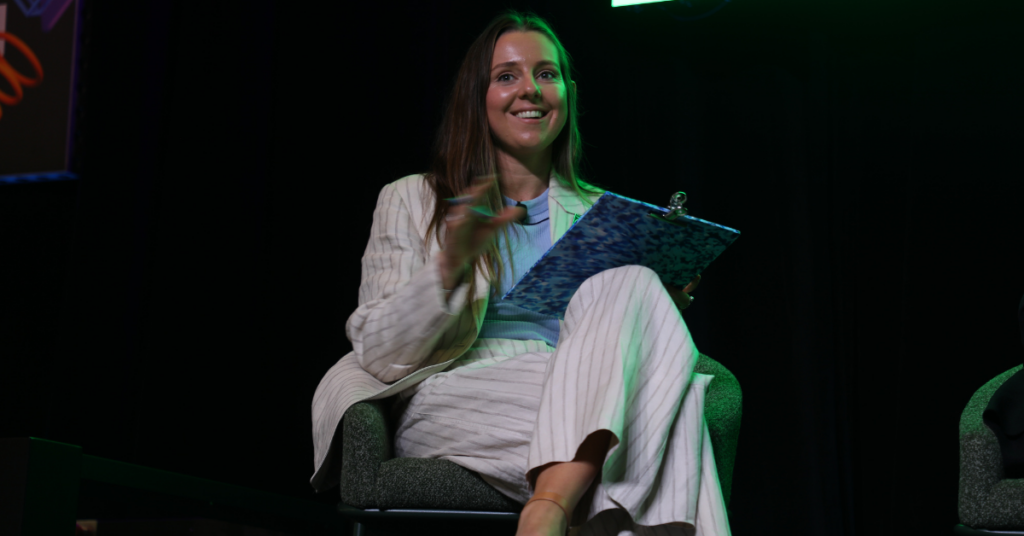 Lottie Dalziel of Banish hosting the fashion panel at Discovery Stage at SXSW Sydney