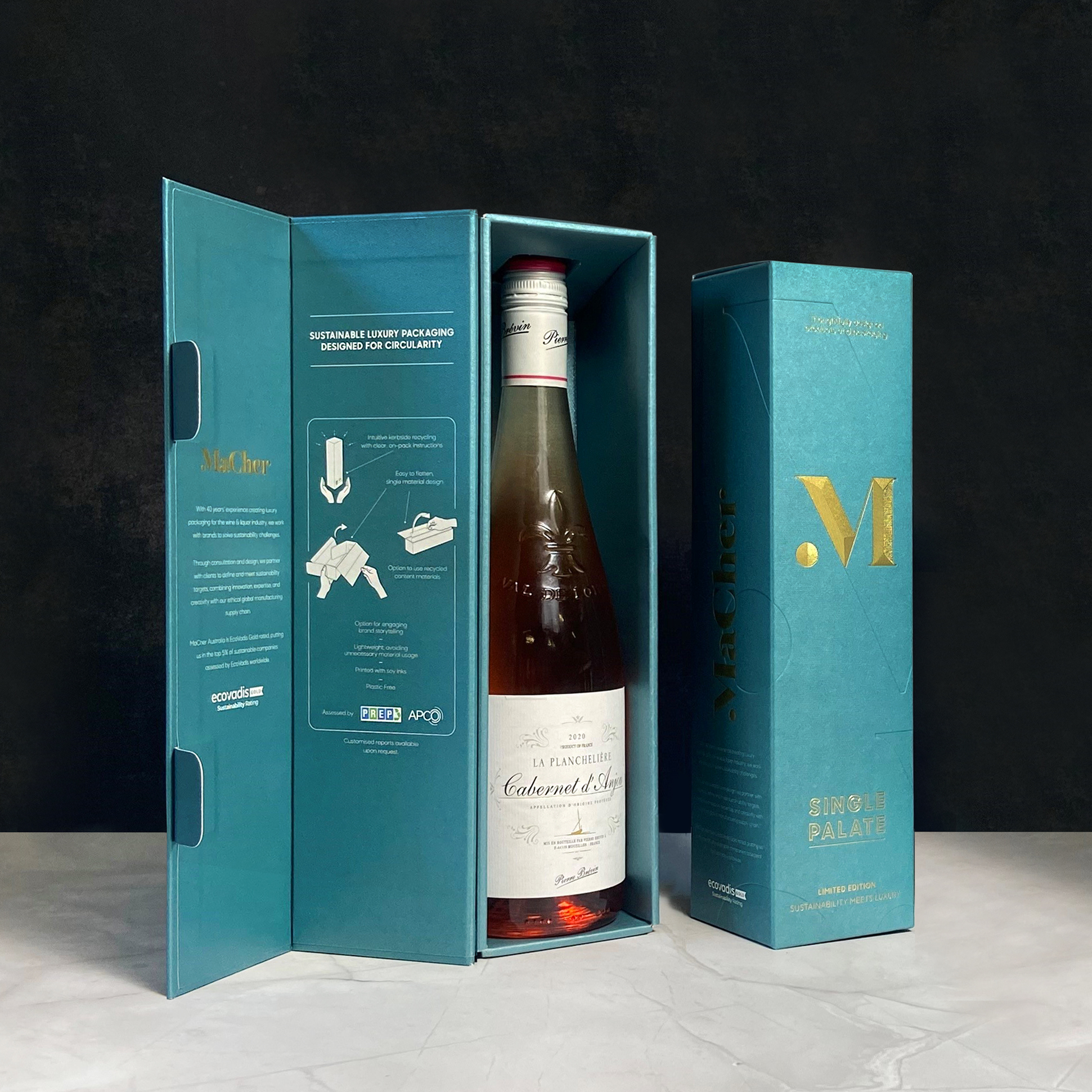 MaCher wine packaging