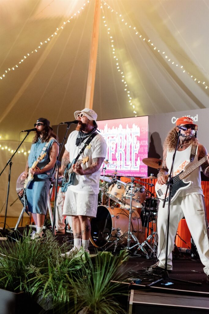 Coterie band performing for the attendees of Assembly